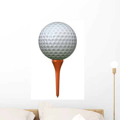 Golf Ball Tee shown on a wall