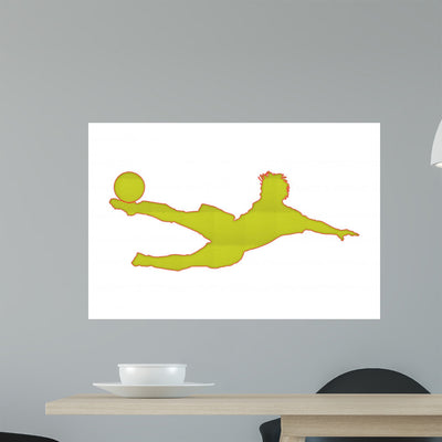 Soccer Patch shown on a wall