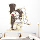wedding kiss Wall Decal