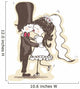 wedding kiss Wall Decal