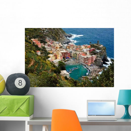 Aerial Vernazza Wall Decal