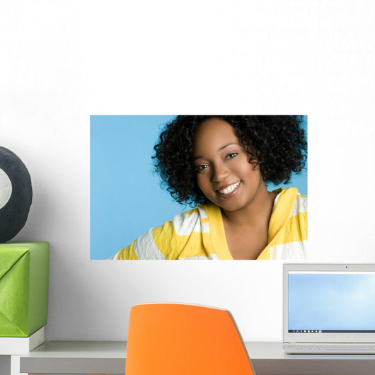 Happy African American Girl Wall Mural