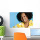 Happy African American Girl Wall Mural