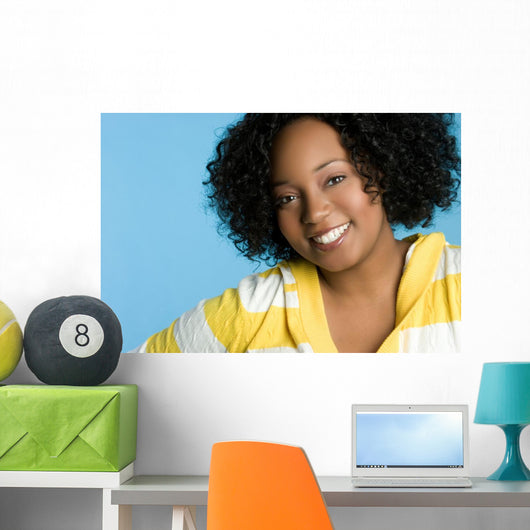 Happy African American Girl Wall Mural