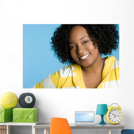 Happy African American Girl Wall Mural