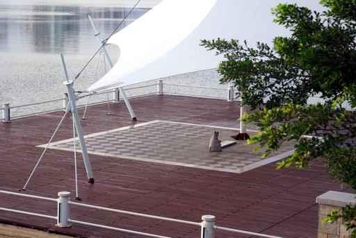 Lonely Cat and Awning Wall Decal