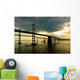 Chesapeake Bay Bridges from a cruise ship deck Wall Mural