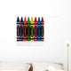 Assorted Crayons White Wall Mural