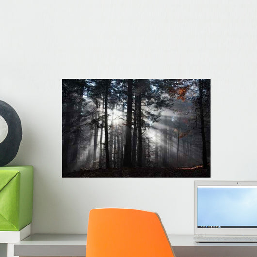 Strahlen Blau Wall Decal