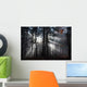 Strahlen Blau Wall Decal