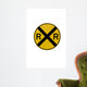 Railroad Crossing Sign Wall Decal