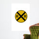 Railroad Crossing Sign Wall Decal