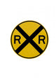 Railroad Crossing Sign Wall Decal
