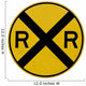 Railroad Crossing Sign Wall Decal