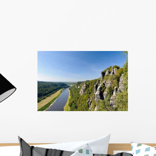With Elbsandsteingebirge Elbe Valley Wall Decal