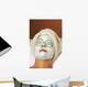 spa organic facial masque with cucumber eye pads Wall Mural
