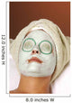 spa organic facial masque with cucumber eye pads Wall Mural