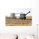 Harvester Coming through Corn Wall Decal