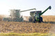 Harvester Coming through Corn Wall Decal