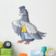 The carrier pigeon has brought the letter Wall Decal