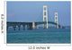 Walking Mackinac Bridge Wall Mural