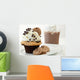 A Chocolate Chip Cookie Cupcake Wall Mural