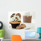A Chocolate Chip Cookie Cupcake Wall Mural