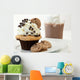 A Chocolate Chip Cookie Cupcake Wall Mural