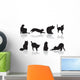 Cat Pose Wall Mural