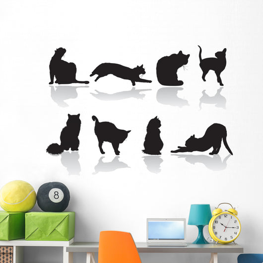 Cat Pose Wall Mural