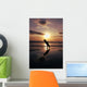 Surfer Sunset Wall Mural