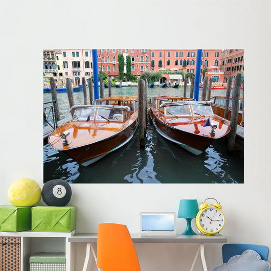 Venice Water Taxis Wall Mural