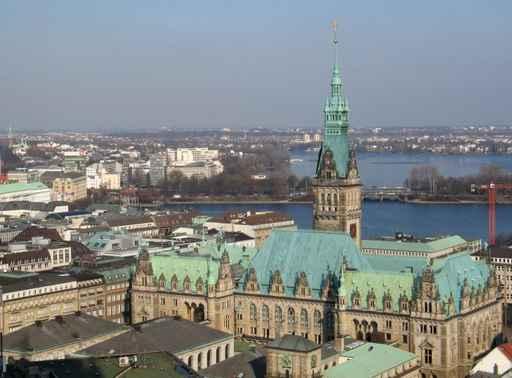 Hamburg Town Hall Wall Mural