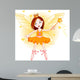 Little orange fairy Wall Decal
