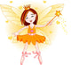 Little orange fairy Wall Decal