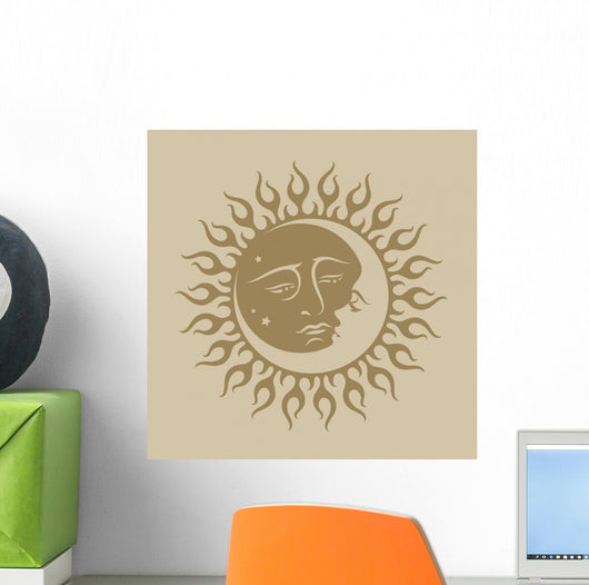 Sun and Moon Wall Mural