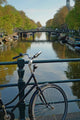 Bike and Canal Amsterdam Wall Mural
