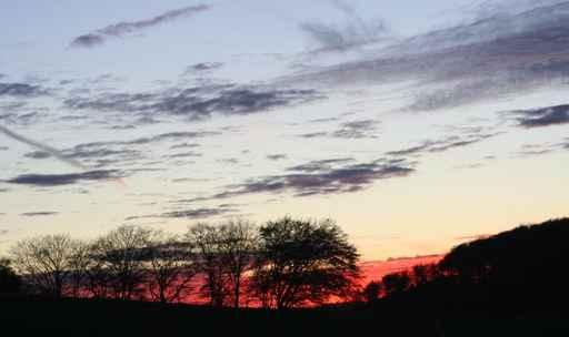 Sunset November Wall Mural