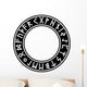 Futhark Circle Viking Runes Wall Decal