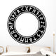 Futhark Circle Viking Runes Wall Decal