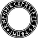Futhark Circle Viking Runes Wall Decal