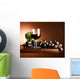 grapes with wine glass Wall Mural