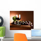 grapes with wine glass Wall Mural