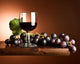 grapes with wine glass Wall Mural