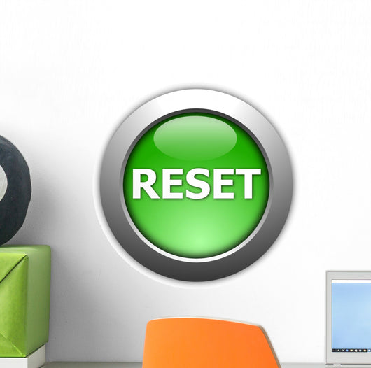 Reset Button Wall Decal