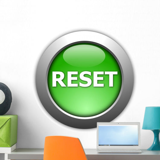 Reset Button Wall Decal