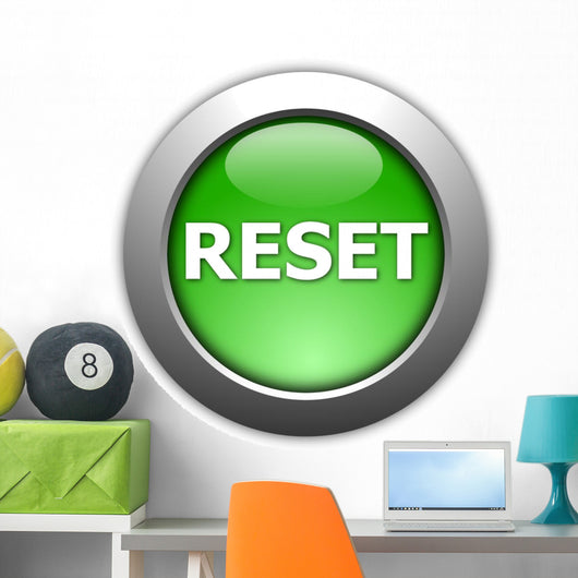 Reset Button Wall Decal