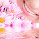 Smile Young Woman with Wall Mural