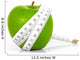 Green apples measured  the meter, sports apples Wall Decal