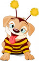 Halloween Bee-Dog Wall Decal